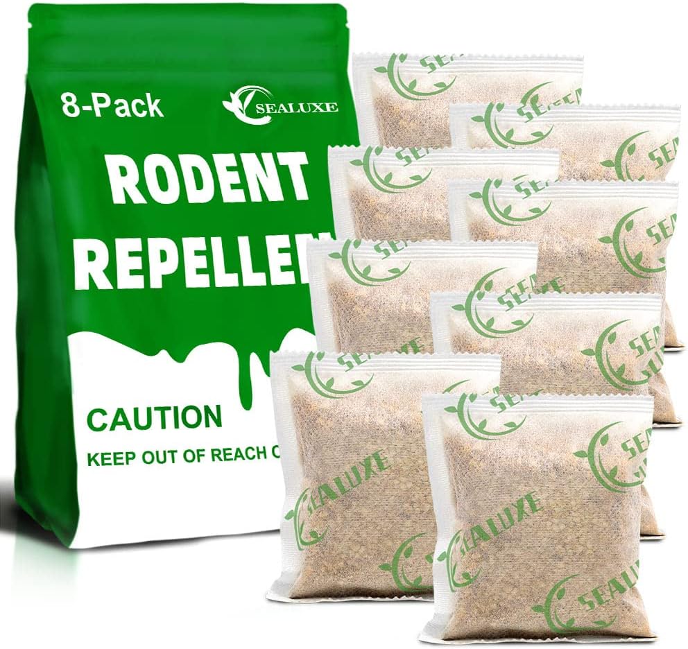 Rodent Repellent Pouches,Mouse Repellent Peppermint,Mice Repellent for House,Mouse Deterrent Indoor,Rat Repellent Outdoor/Indoor,Peppermint Oil to Repel Mice and Rats 8 Pouches1