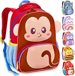 Mochila Bolsa Mala Escolar Infantil Bichinhos 3D Creche Pré Fundamental Menino Menina Criança