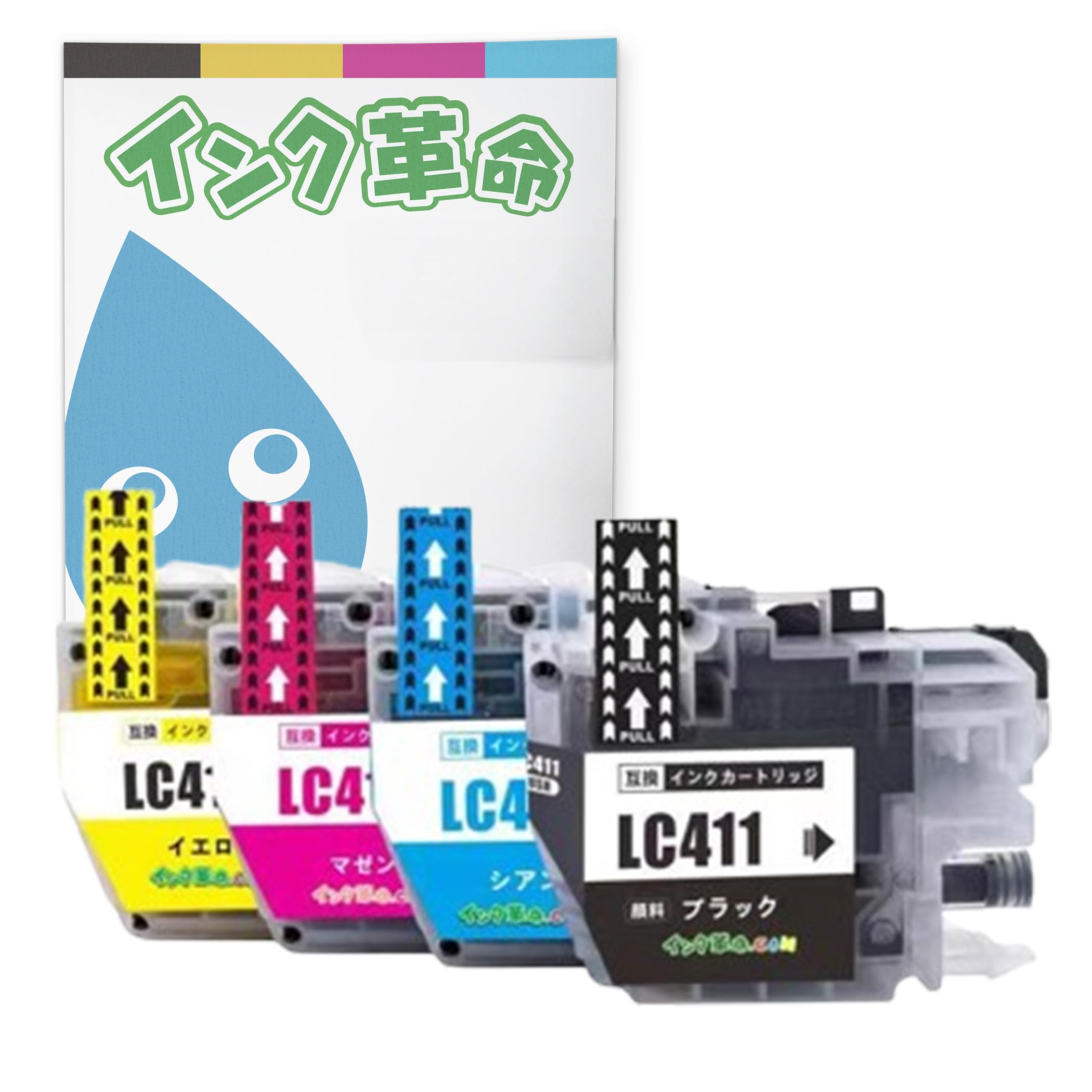 Amazon.co.jp: 【インク革命】 brother用 LC411-4PK インク