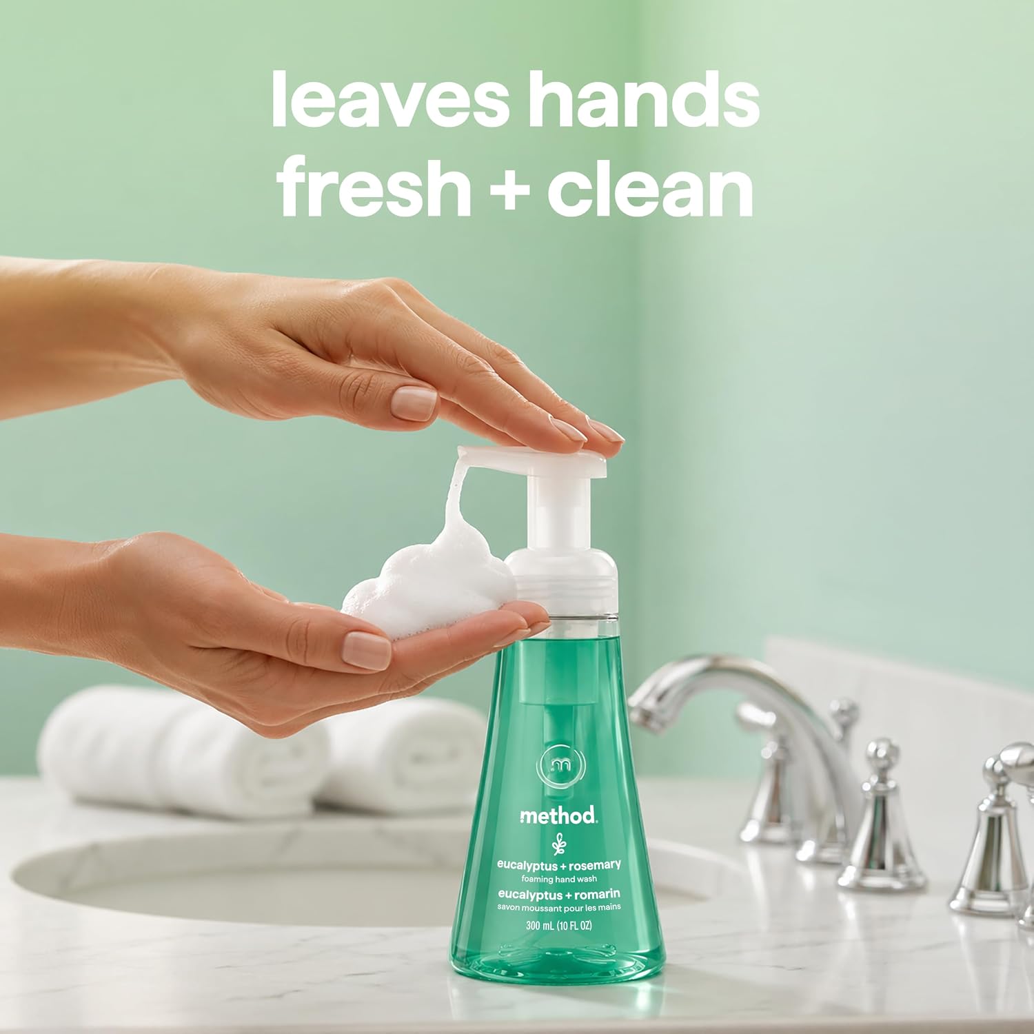 Method Foaming Hand Wash, Eucalyptus + Rosemary, 10 fl oz, 3 pack