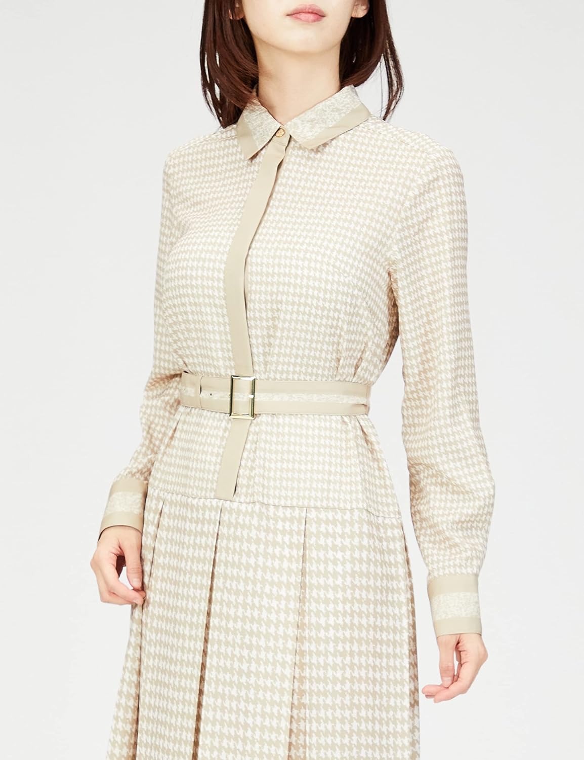 Amazon.co.jp: [グレースコンチネンタル] 2022AW ﾊｳﾝﾄﾞﾄｩｰｽﾌﾟﾘﾝﾄﾜﾝﾋﾟｰｽ