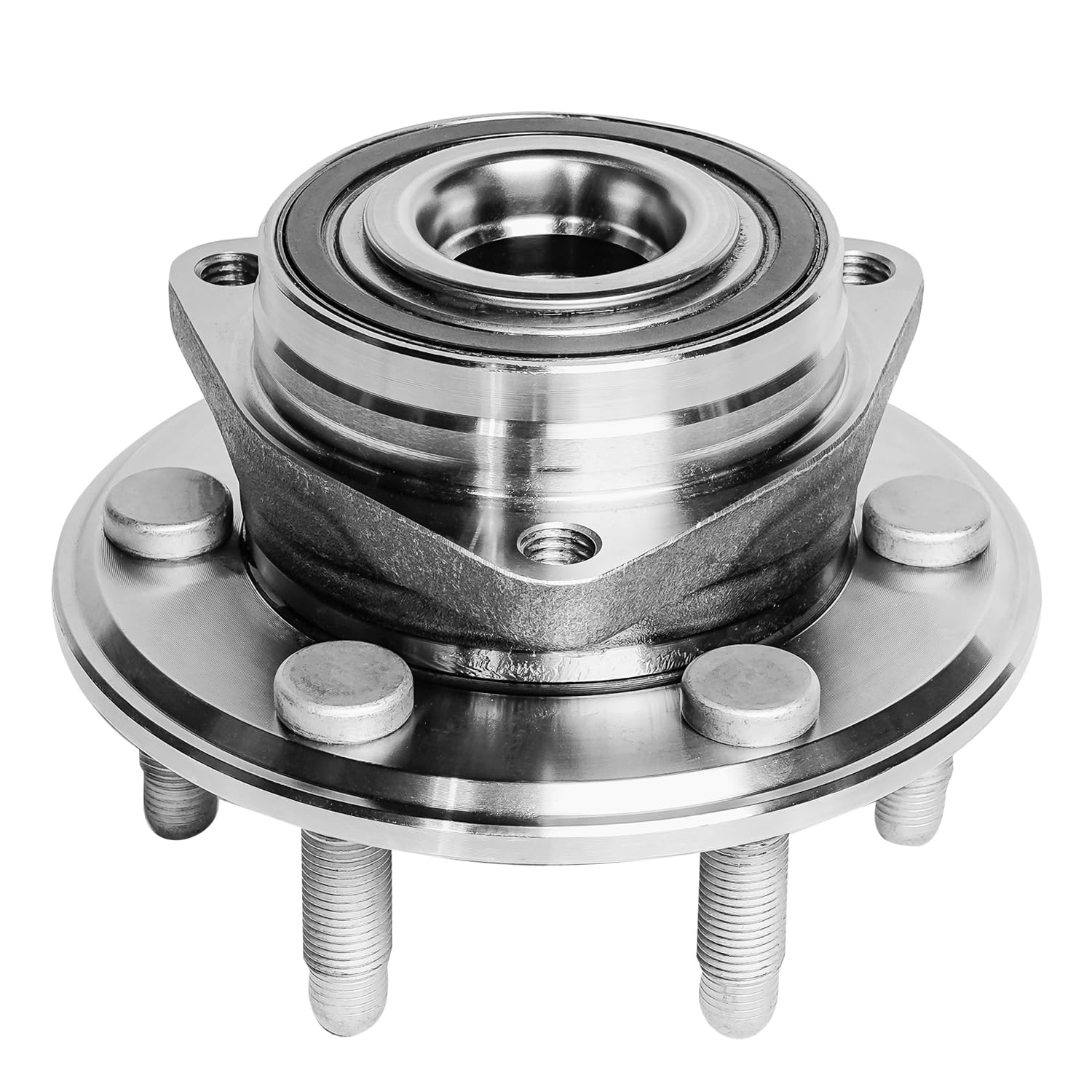 Detroit Axle - Pair Front or Rear Wheel Bearing and Hub Assembly for Cadillac SRX 2010 2012 2013 2014 2015 2016, 2011 Saab 9-4X, 6 Lugs w/ABS