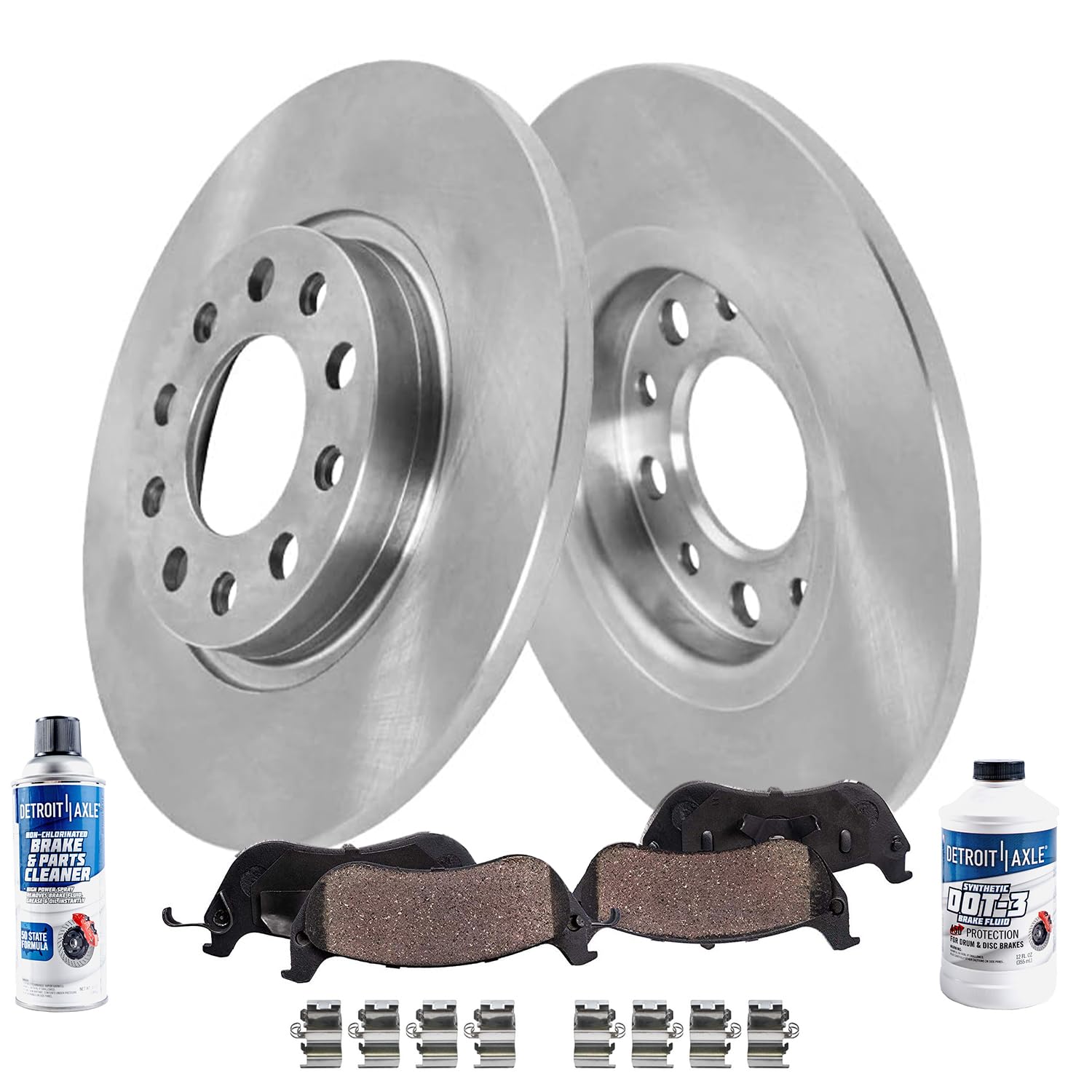 Detroit Axle - Rear Brake Kit for 14-22 Jeep Cherokee, 15-17 Chrysler 200