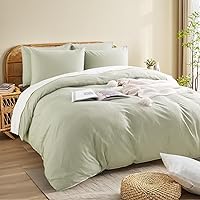 Vista 259 de NEXHOME PRO Funda de edredón Twin XL 100% algodón lavado, transpirable, duradera, texturizada, similar al lino, juego de ropa de cama para el hogar