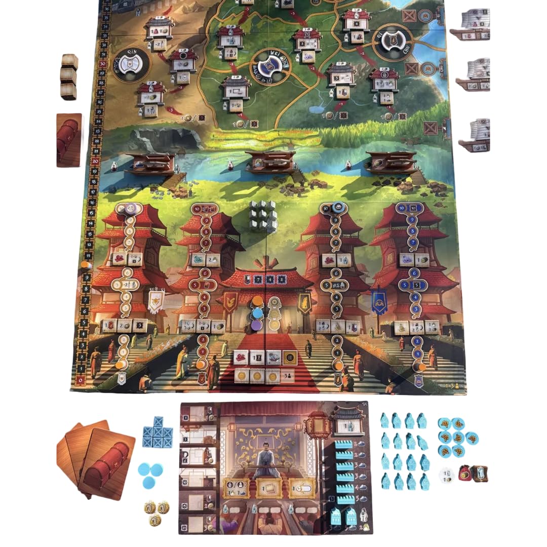 PIXIEGAMES | Tianxia | Jeu de Société Expert | Jeu de Stratégie et de Gestion |Tactique, Diplomatie et Conquête | 1 à 4 Joueurs | Dès 14 Ans