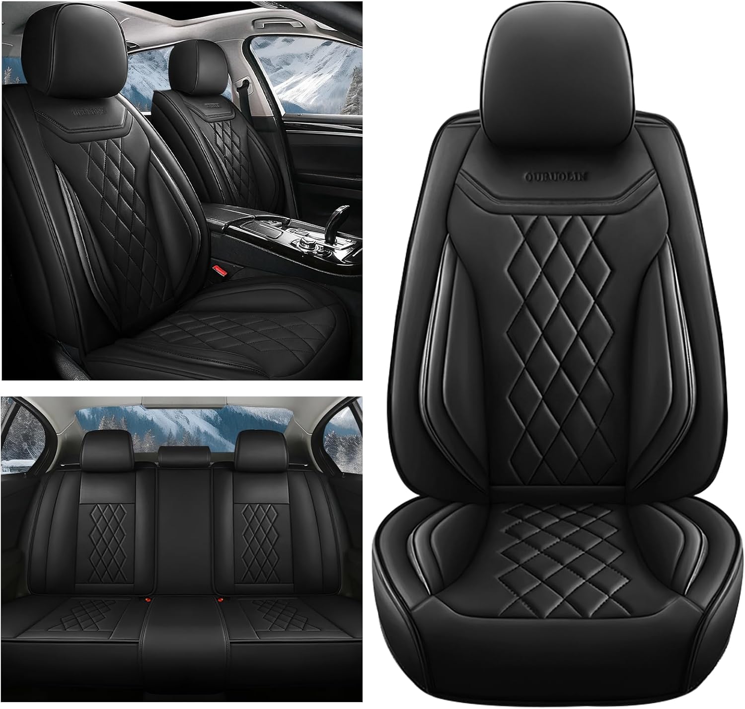 Amazon.com: Seat Covers for BMW 328i 2000.2007-2016,Waterproof Leather ...