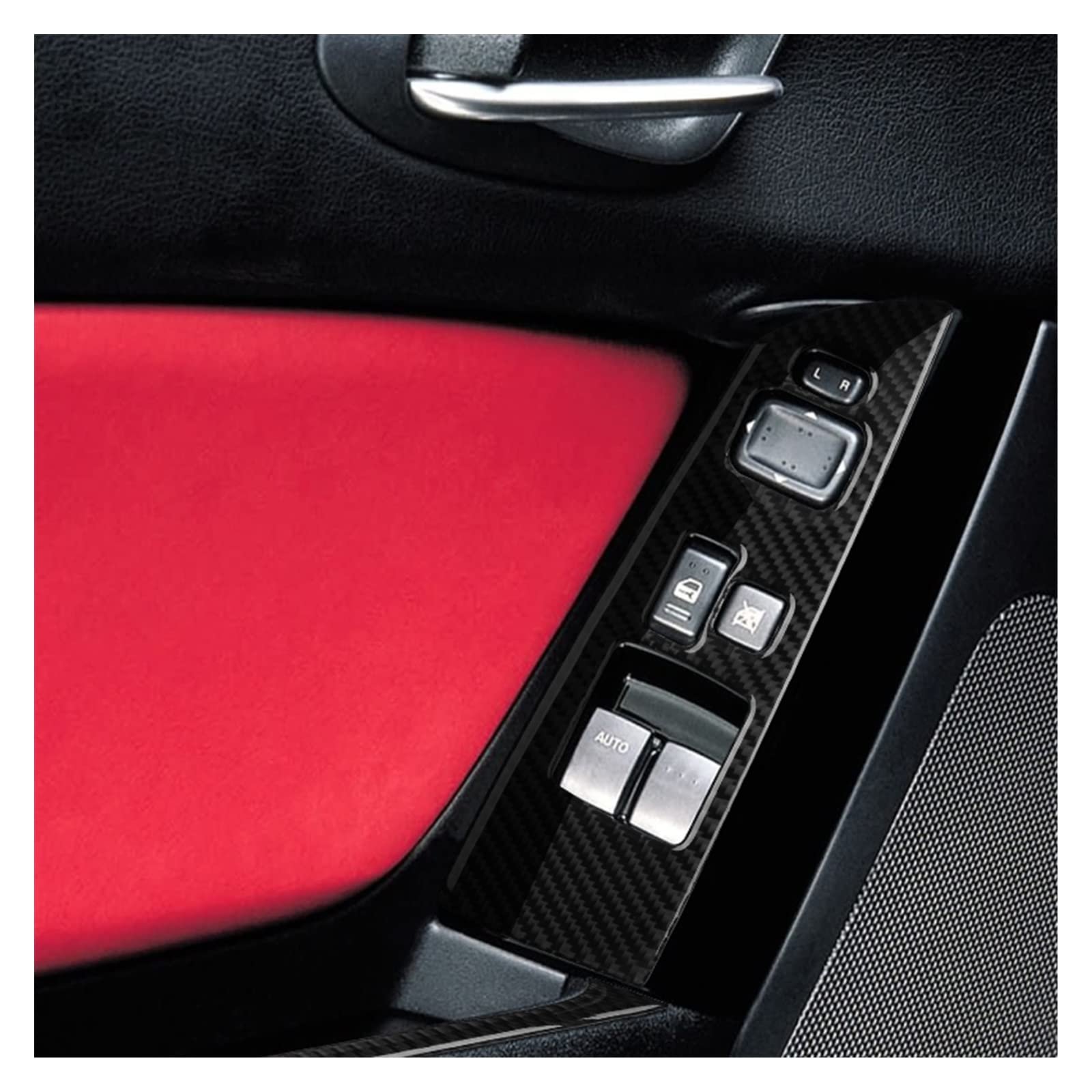 Podłokietnik szklany panel podnoszący rama naklejka na podłokietnik zmień pasuje do Mazda RX8 RX-8 SE3P JMNFE 2004-2008 Auto akcesoria do wykończenia zestawy naklejek ochronnych
