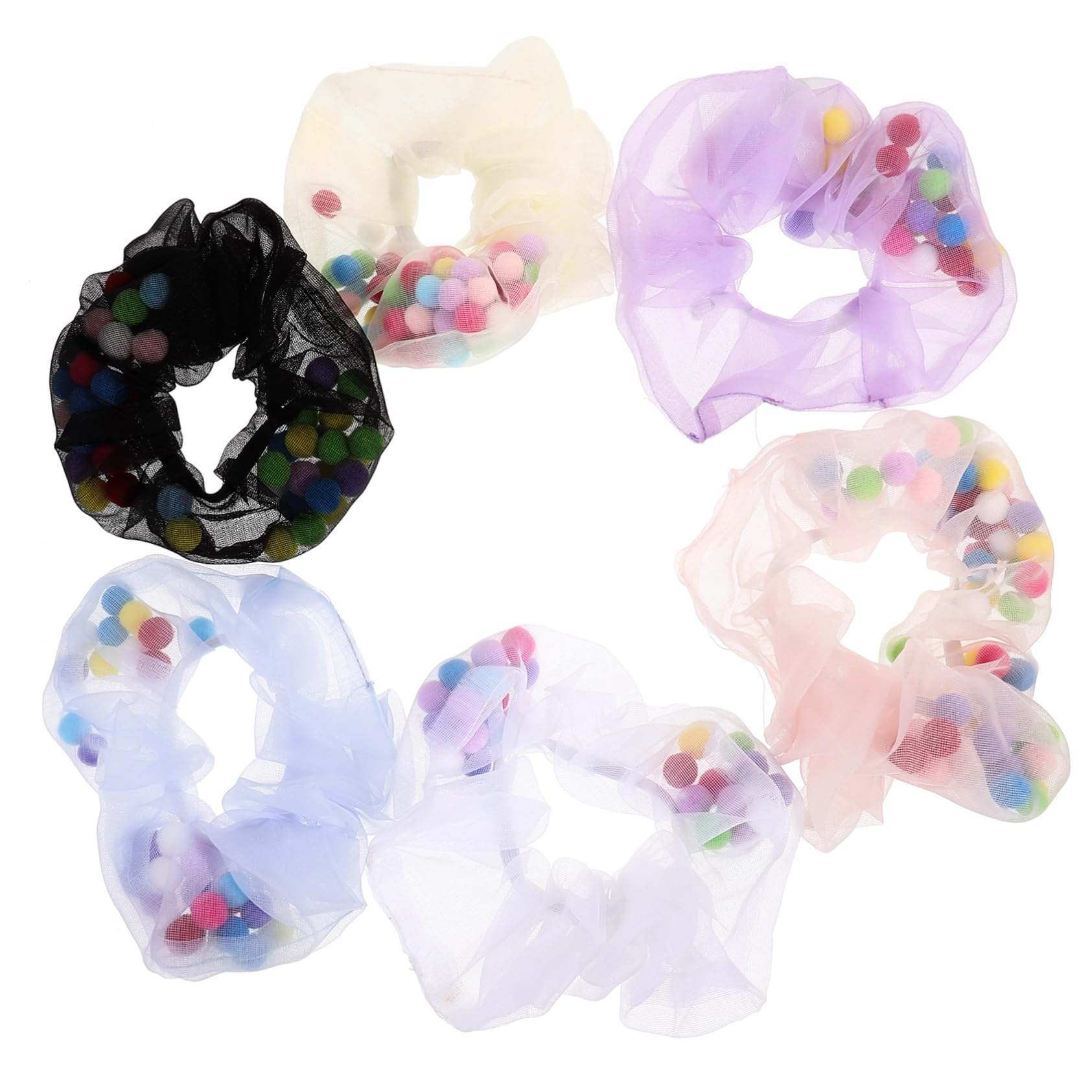 FRCOLOR Piezas conjunto de accesorios para el cabello gomas para el pelo de malla para lazos para el cabello a granel hair clips orquillas coleteros de red gomas para el cabello