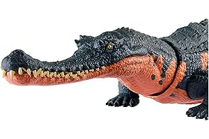 Jurassic World Wild Roar Gryposuchus Dinosaur Figure: Enhanced Playtime with Roar & Attack Features