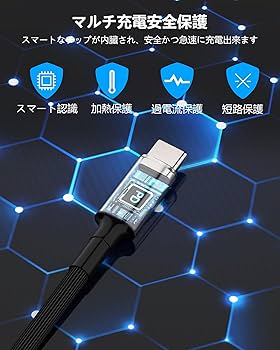 青色 充電ケーブル 特定プラグ形状