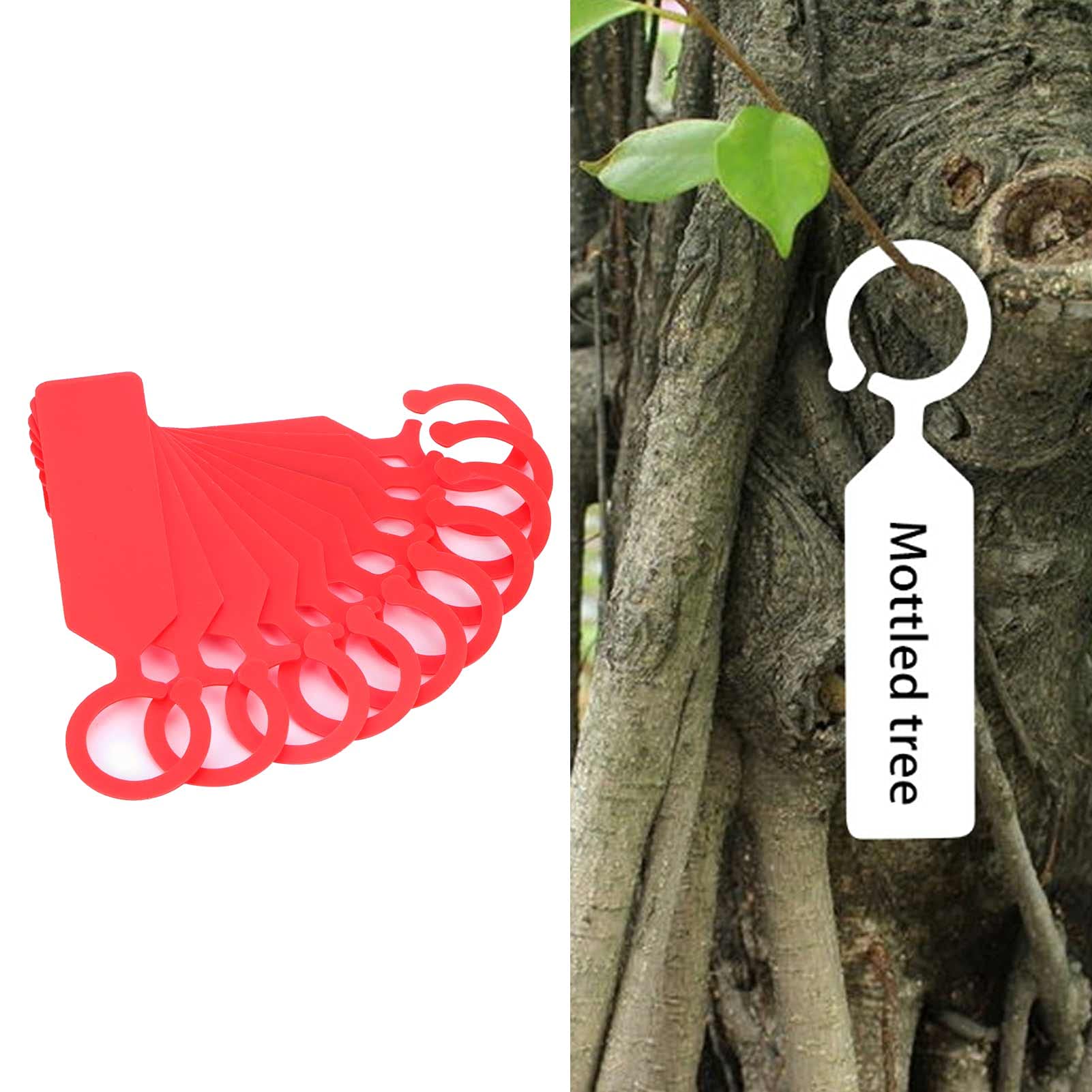 Pl ツリー タグ付けエル 100個 サイン ガーデニング オレンジ Amazon