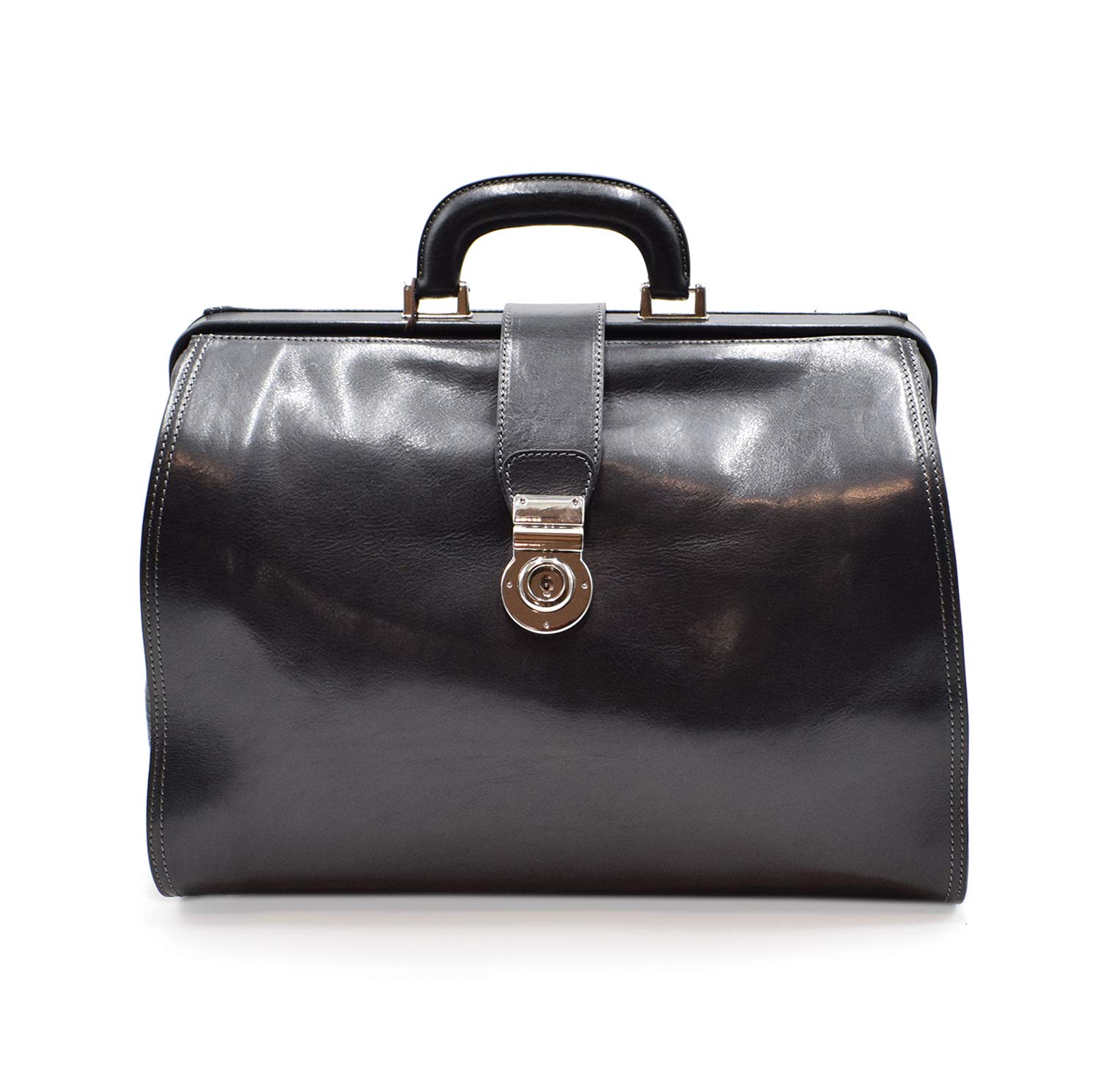 Doktortaschen aus Leder - D&D0207 - Made in Italy (Dulkenbraun)