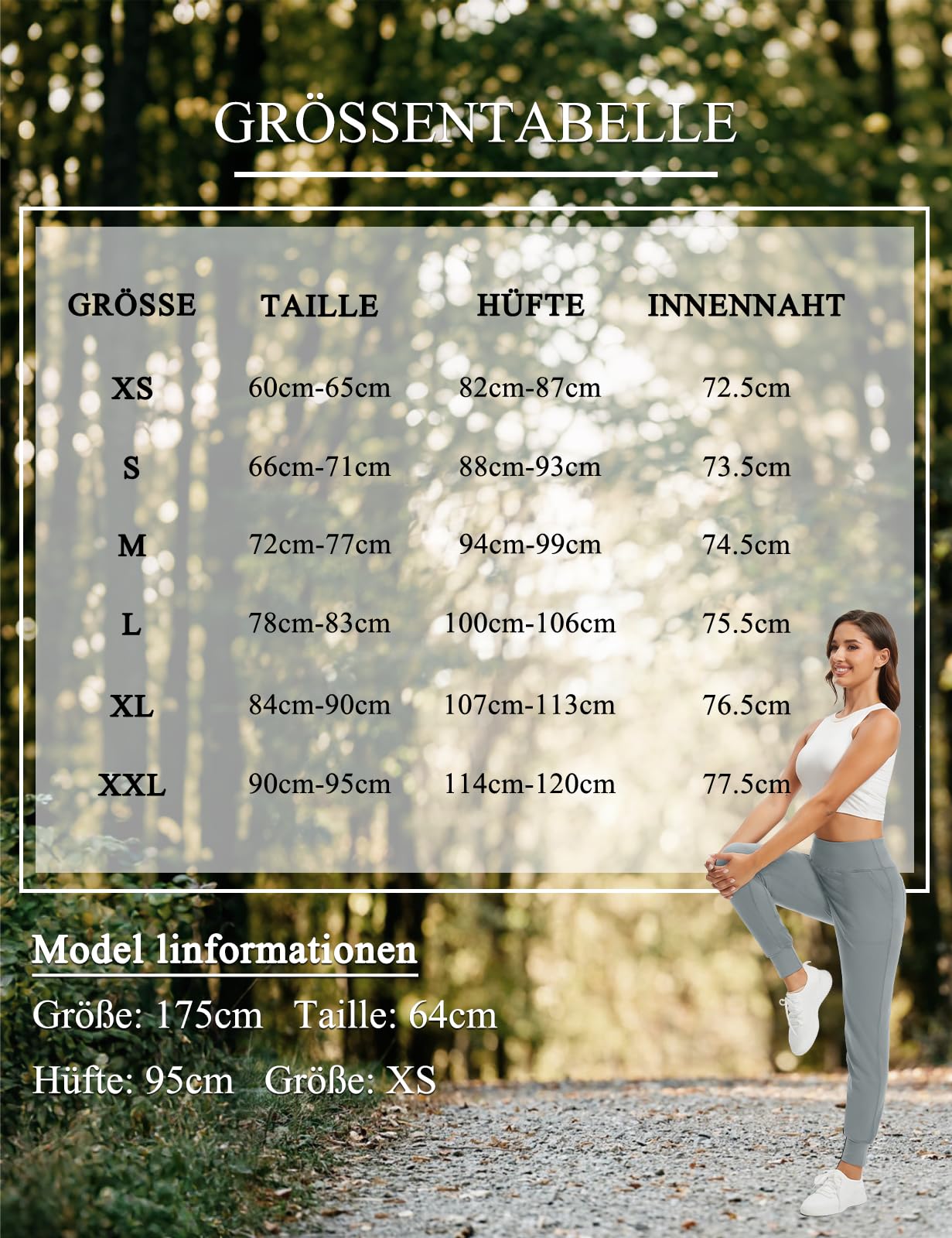 MOVE BEYOND Pantalones y Pantalones Piratas Deportivos para Mujer con 4 Bolsillos Cintura Alta Jogger Chandal de Fitness Yoga