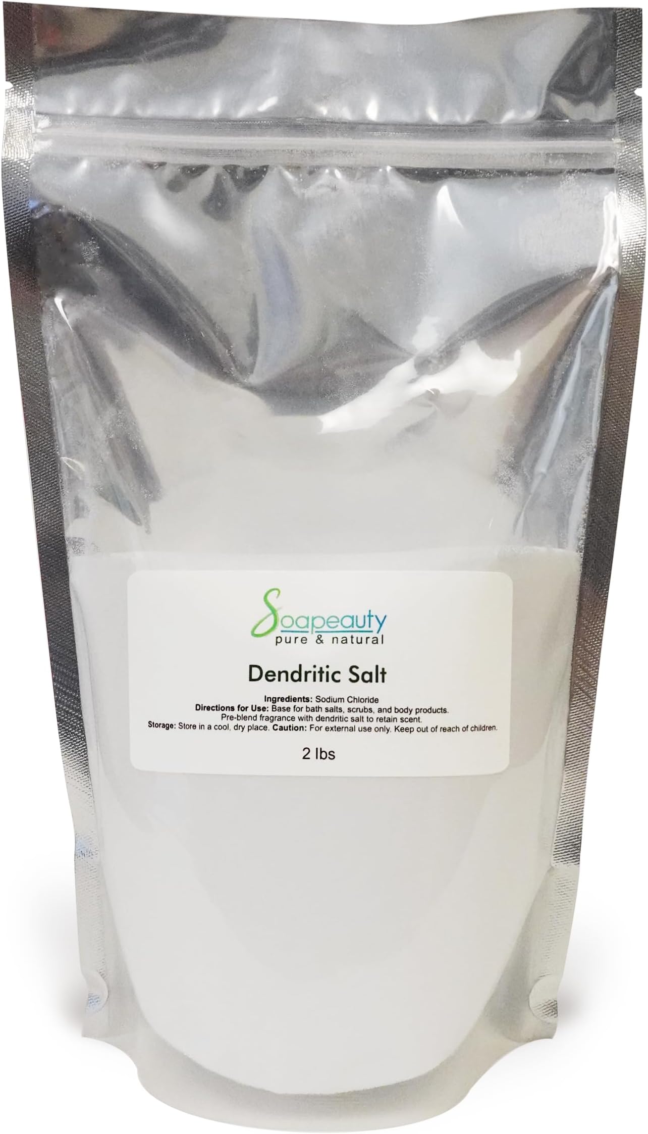 - Dendritic Salt | Premium Fine Grain Bath and Body Salt for Scrubs, Exfoliants, and Milk Baths | High Absorption for Fragrance Oils and Essential Oils | 2 lb