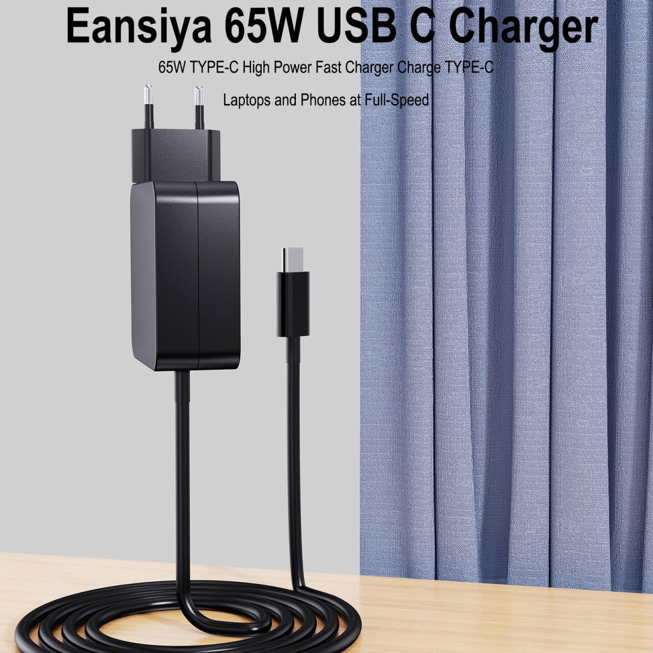 Caricatore USB C 65 W per Nintendo Switch 2, ROG Ally, Steam Deck, tablet, computer portatili, Samsung Galaxy, Pixel, caricatore da muro rapido PD 65 W
