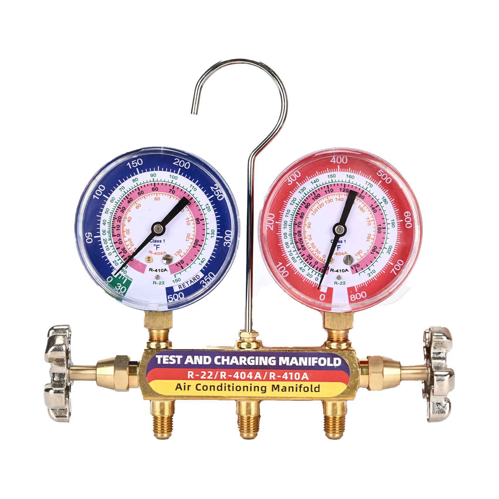 2026 Upgrade 42001 Test and Charging Manifold, for R-22/R-404A/R-410A