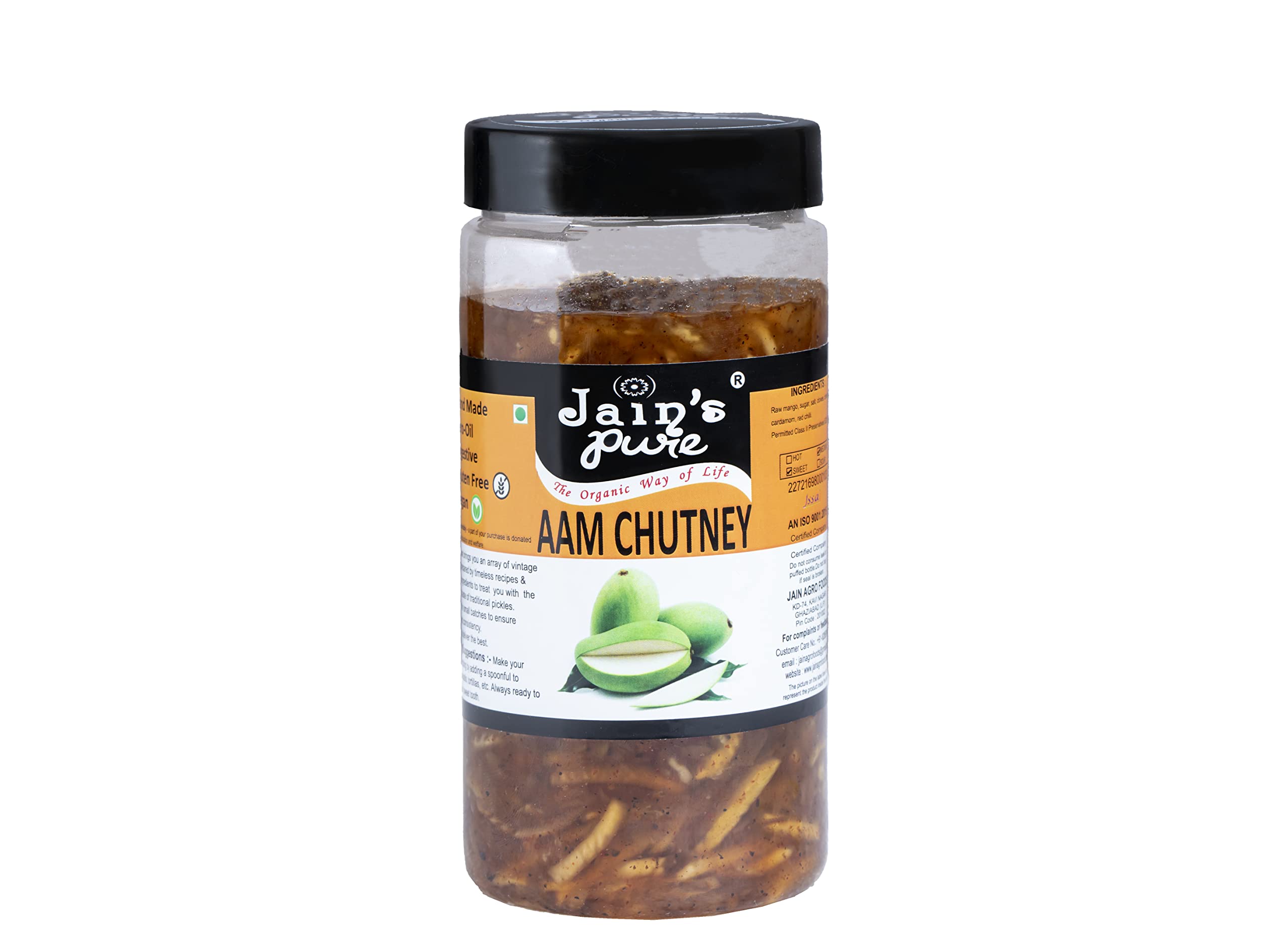 JAIN'S PURE AAM CHUTNEY/CHUNDA (500 GM)