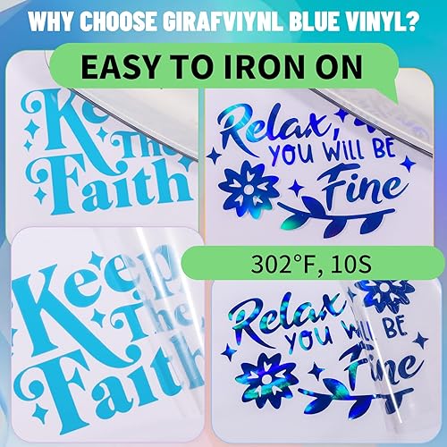 Miniatura 4 de Paquete surtido de vinilos de transferencia de calor brillantes, vinilo de perlas para planchar en camisetas de bricolaje, 16 hojas de vinilo para