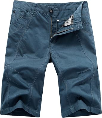 Shorts for Men Casual Summer Regular and Big & Tall Buckle Zipper Cargo Shorts with Pockets Outdoor Fashion Sport