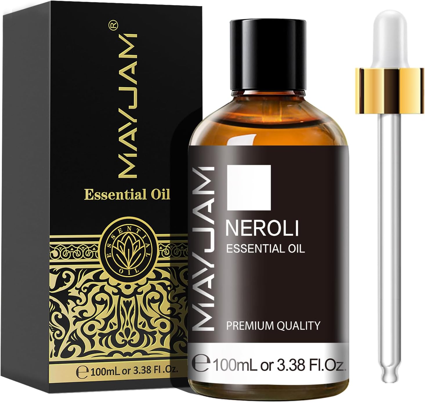 MAYJAM Neroli Essential Oils 100ML, Neroli Oil for Diffuser, Humidifier, DIY, Home, Office