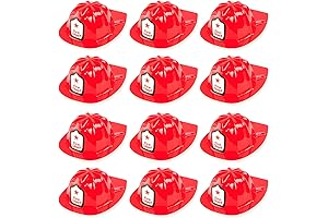 Super Z Outlet 12 Pack Baby Firefighter Hats - Firefighter Helmet for Kids Costumes