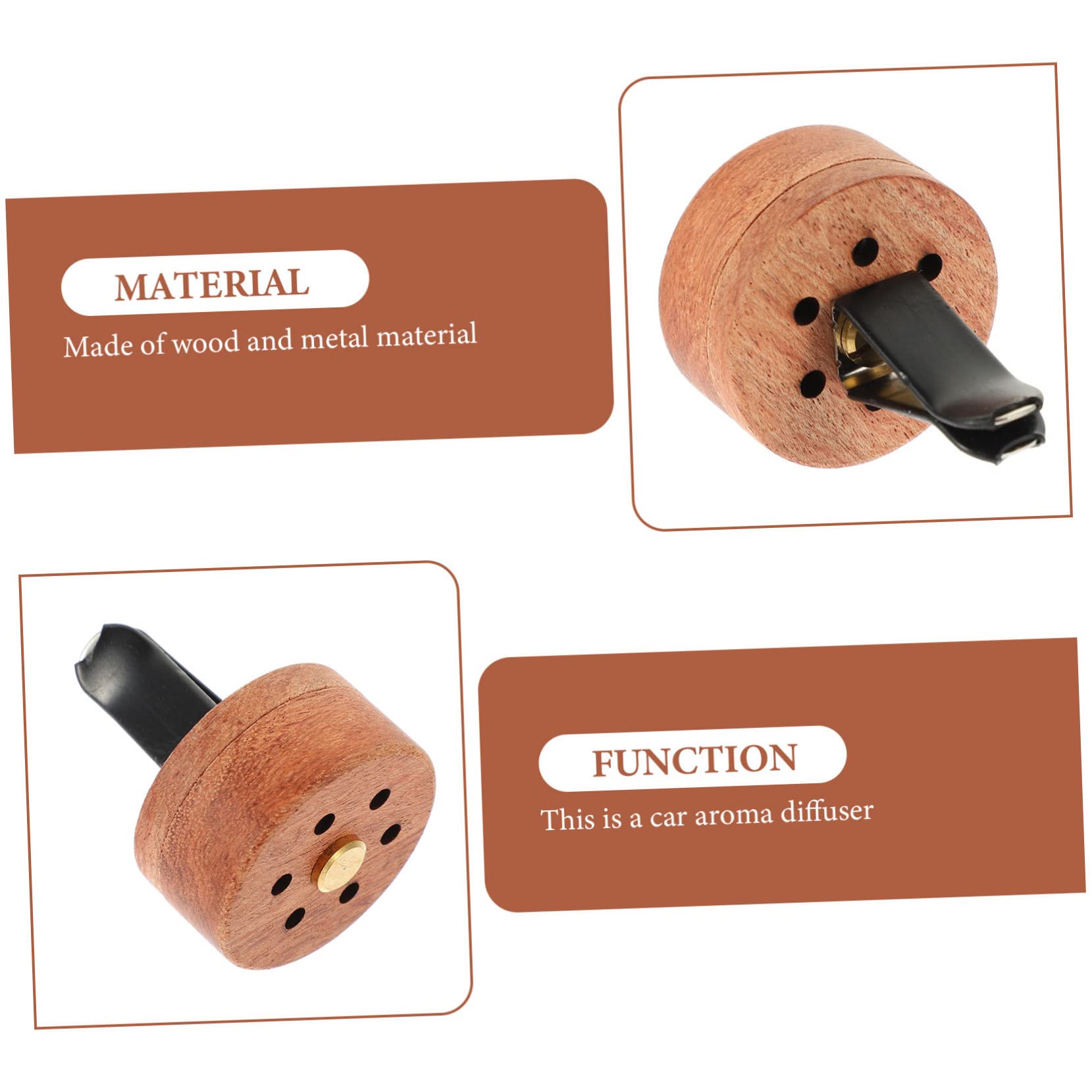 GLEAVI 4 Stück Auto Diffusor Öldiffusor-Entlüftungsclip Duftdiffusor fürs Auto Autoclip ätherische öle Duft Diffusor Diffusor Holz tragen Aromatherapie-Maschine Parfüm hölzern