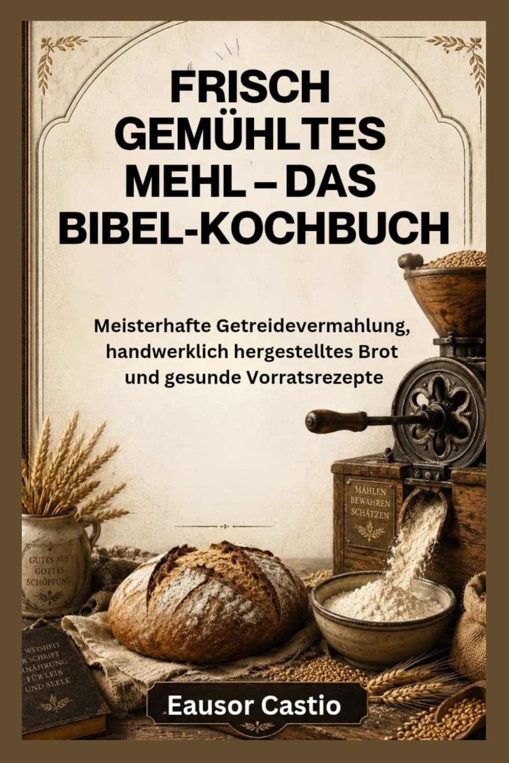 FRISCH GEMÜHLTES MEHL – DAS BIBEL-KOCHBUCH: Meisterhafte Getreidevermahlung, handwerklich hergestelltes Brot und gesunde Vorratsrezepte