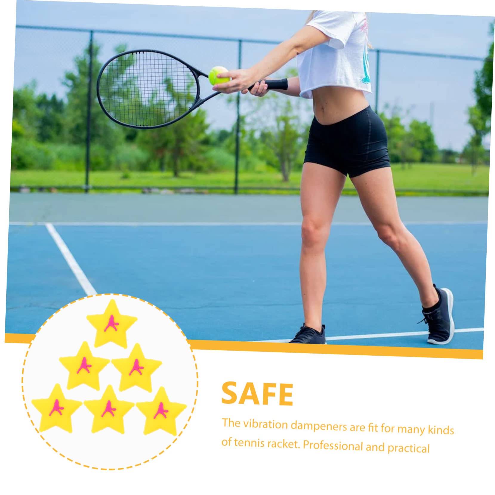 Sosoport 30 Pz Ammortizzatore per Racchetta da Tennis antivibranti per Racchette da Tennis della Gomma Racchetta da Tennis Simpatico smorzatore Regali di Tennis per Gli Uomini