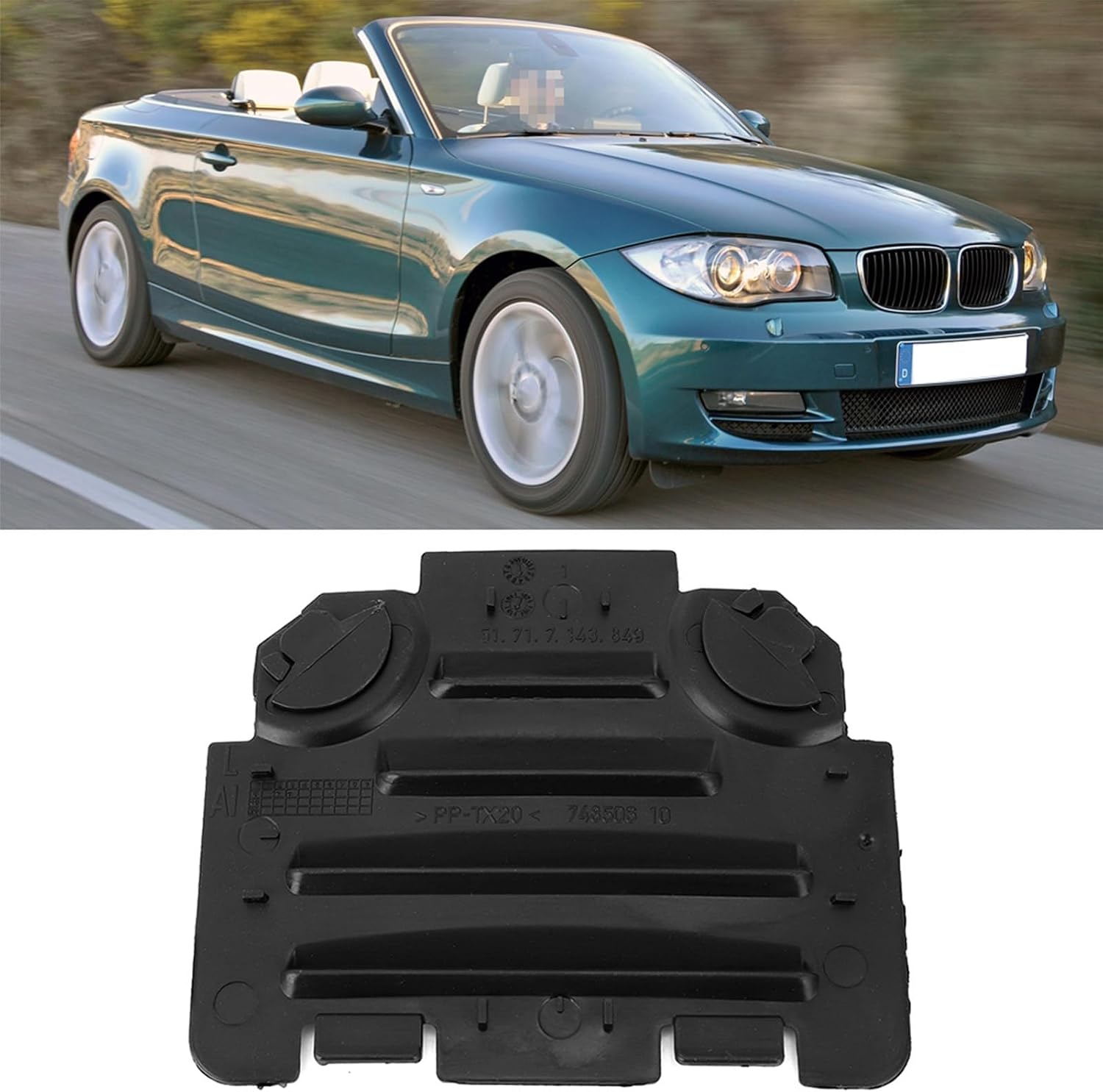 Passenger Vent Access Headlight Cover 51717143849 Compatible with E82 E88 E90 E91 M3 325i 330i 328i Durable Polypropylene Construction Direct OE Replacement