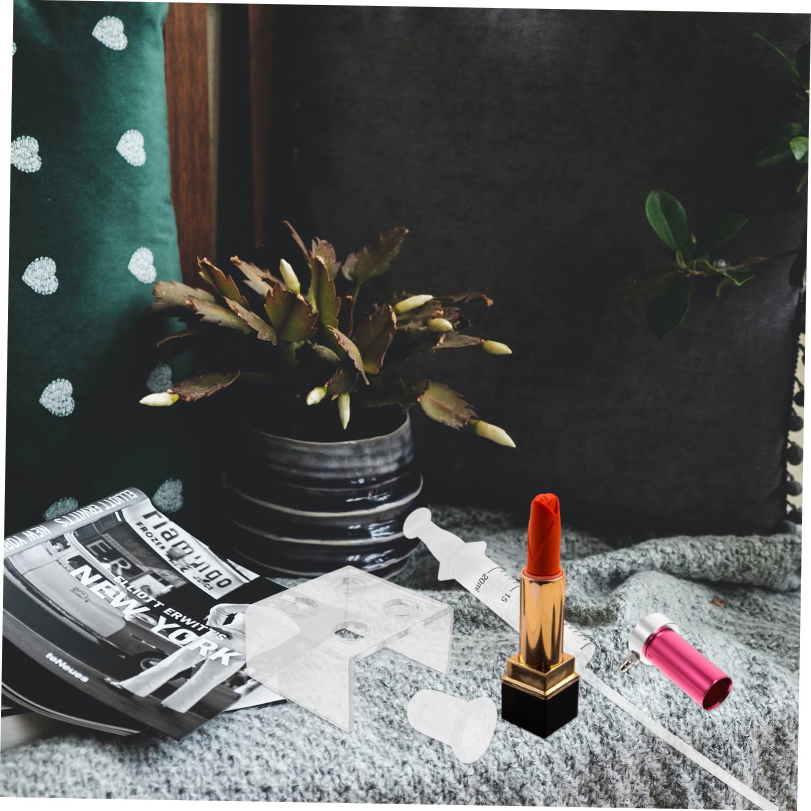 FRCOLOR 2sets Stampo Rossetto Strumenti Per Creare Rossetti Fatti Casa Materiale Resistente Facile Da Usare Per Bellezza e Trucco Kit Completo Per Appassionati Di Cosmetici