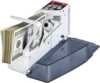 Amazon | ポータブル自動紙幣カウンター 持ち運び簡単ハンディ