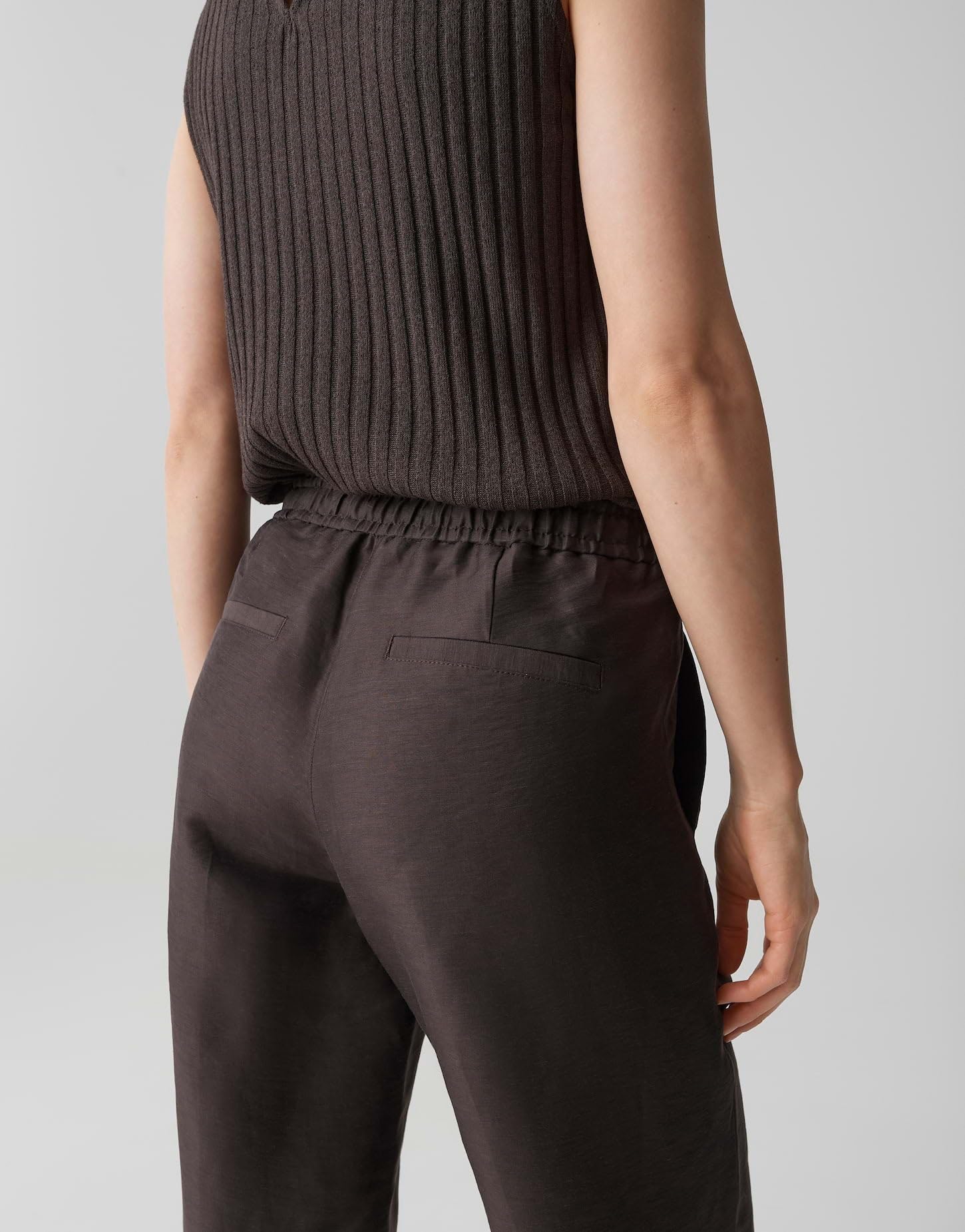 OPUS Damen City Pants | MYHA Glow Relaxed City Pants aus Leinen Mix