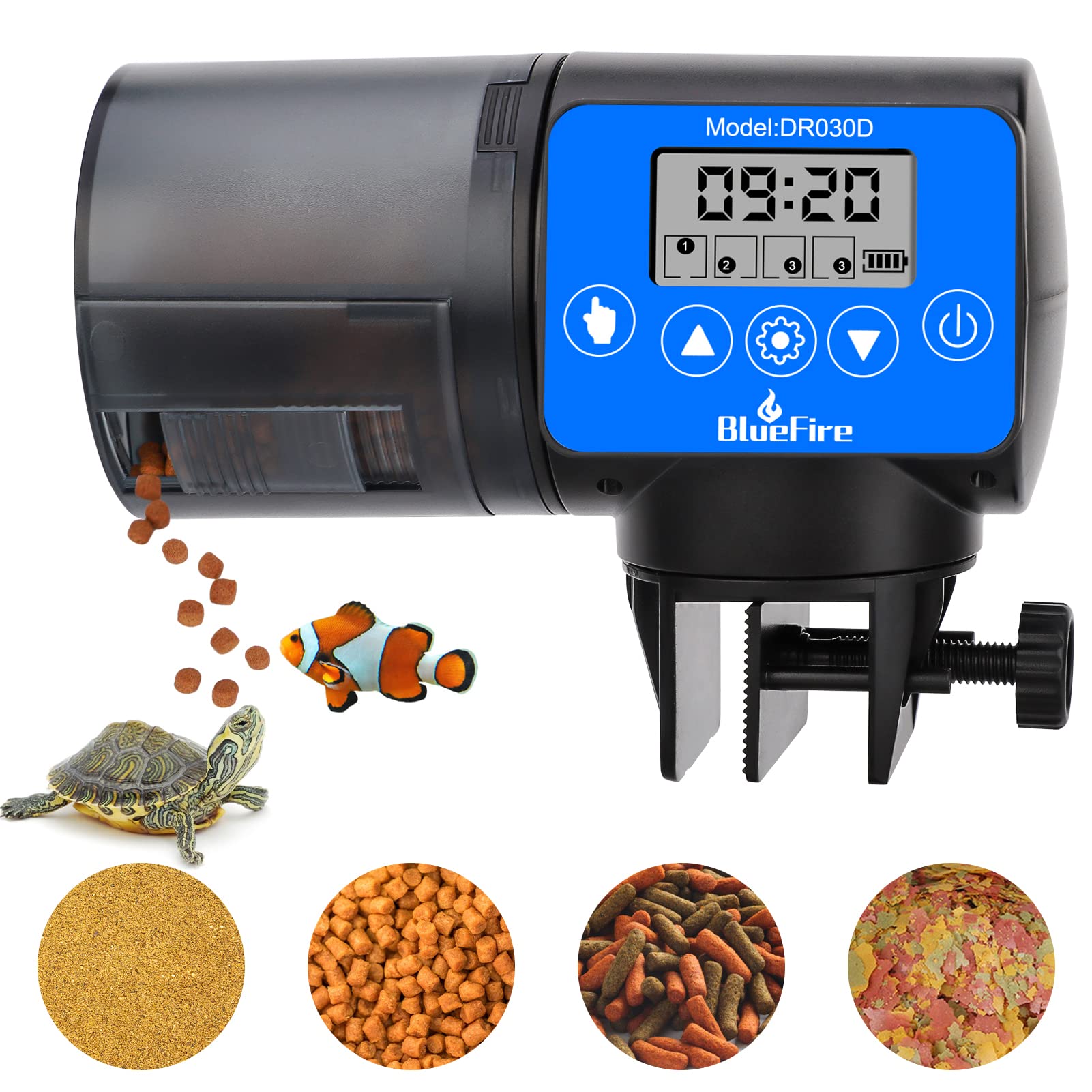 Amazon | BlueFire 魚自動給餌器 餌やり器 オートフィーダー 熱帯魚