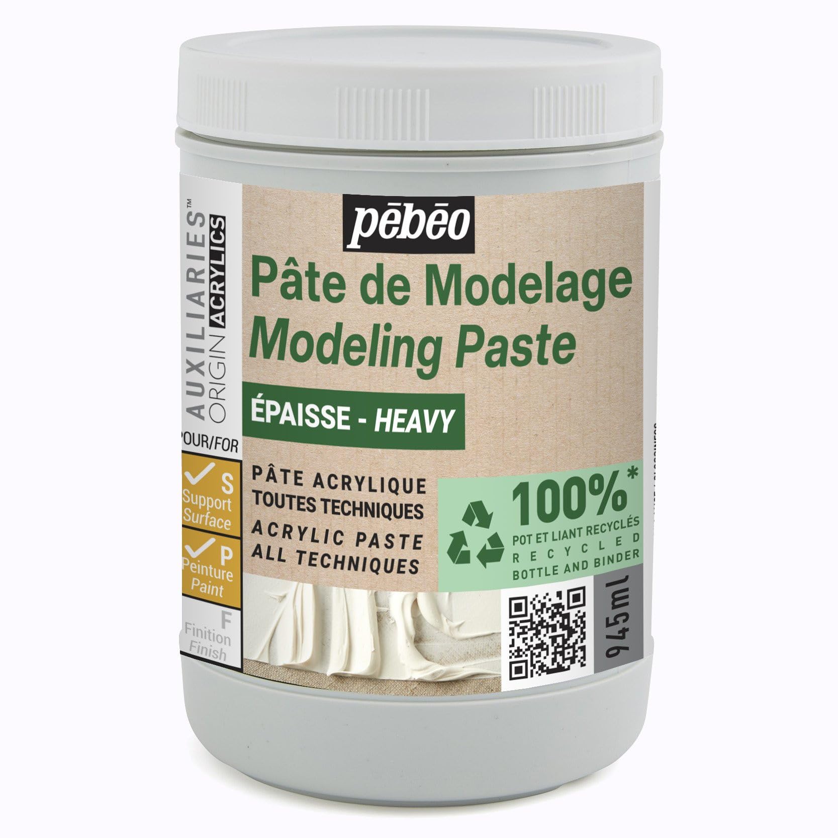 Pebeo Green Pébéo Studio Thick Modelling Paste 946 Ml