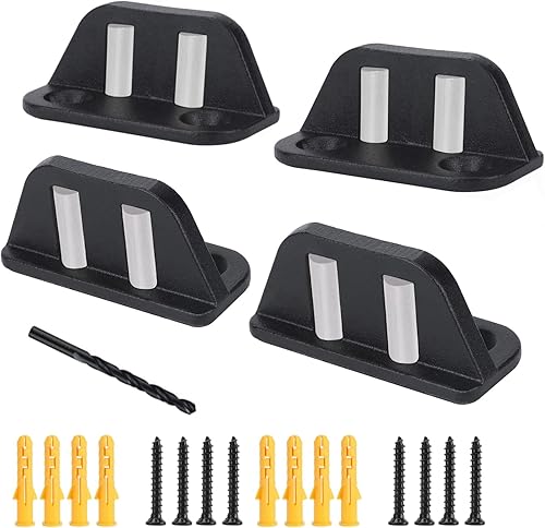 Miniatura 9 de Guía de piso de 4 puertas de granero Diseño de rodamientos Puerta corredera de granero Guía de piso Rodillos ajustables en la parte inferior Marco