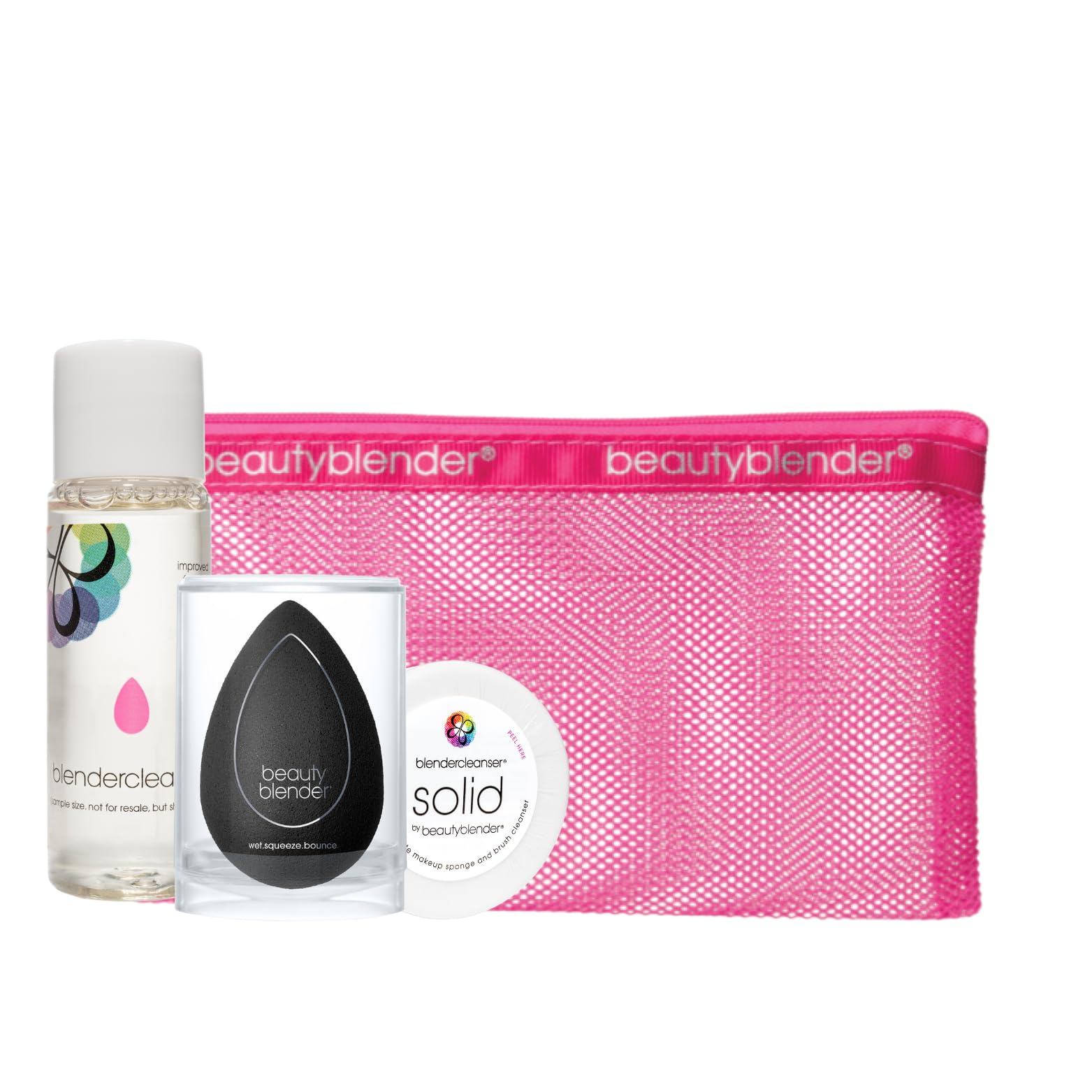 Beautyblender Clean It Easy Set, Makeup Sponge Cleaning Kit with Liquid & Solid Blendercleanser
