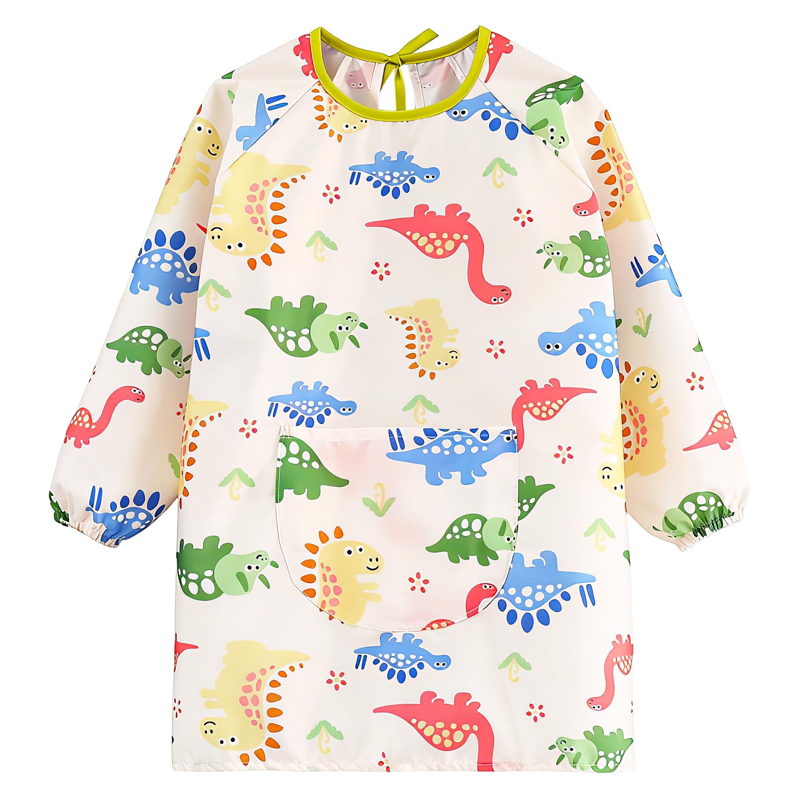 Tablier Peinture Enfant Imperméable 8-10 Ans avec Poches et Manches