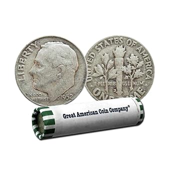 USA Roosevelt Dimes 90% Silver Coin - Circulated Condition United States Mint - Lot of 50