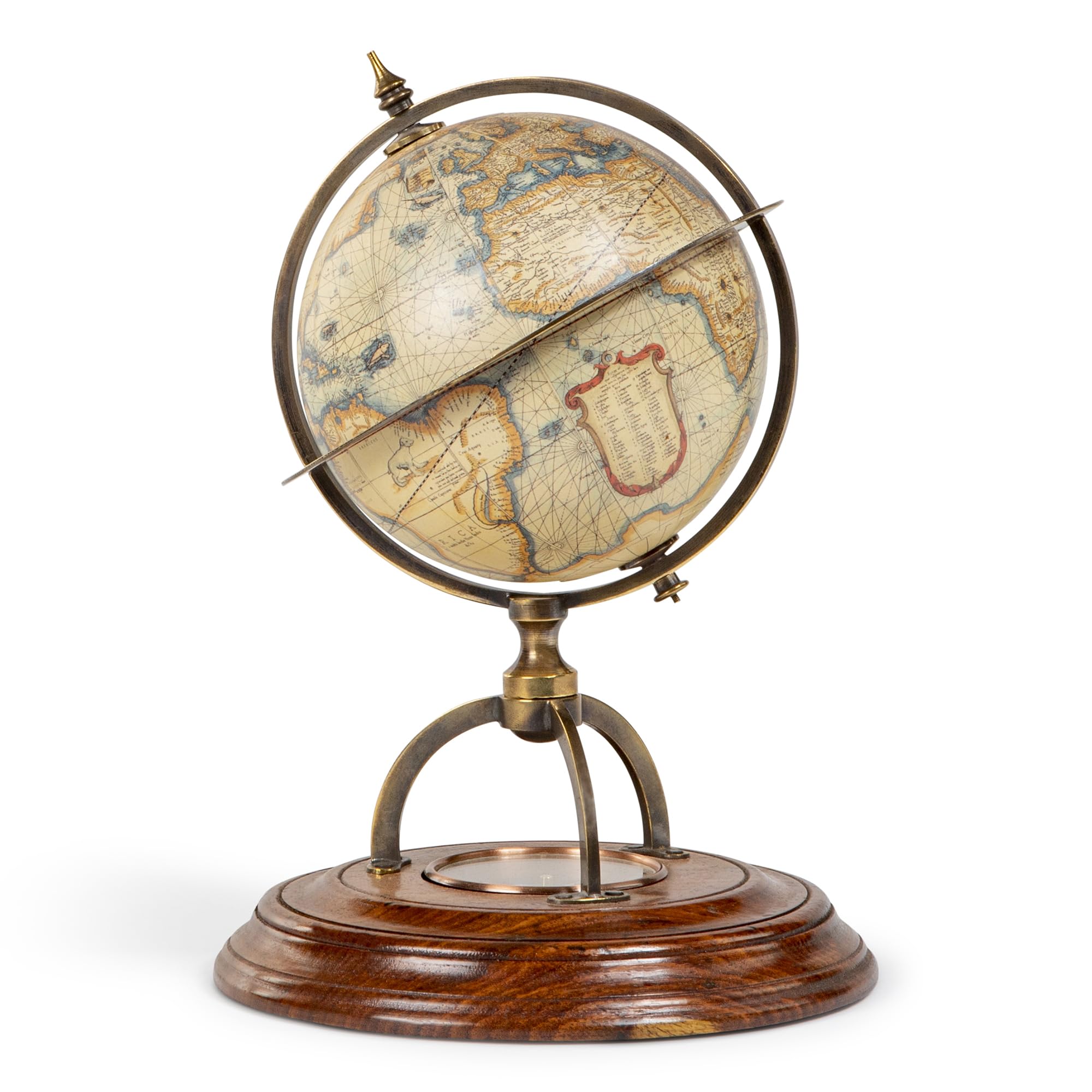 Authentic Models [DL] Terrestrial Globe with Compass -