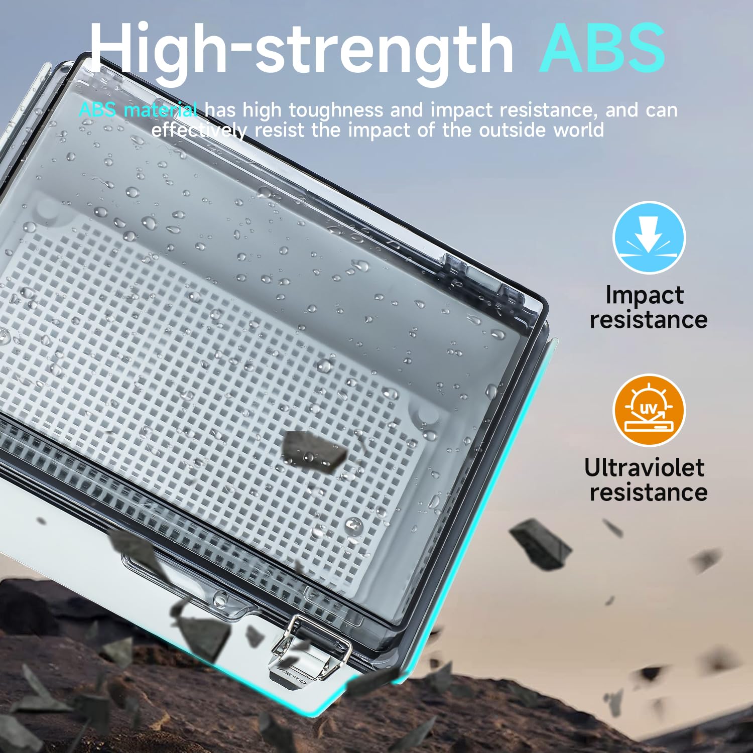 Junction Box Outdoor Waterproof Electrical Box Project IP67 ABS Enclosure — Amazon image 4
