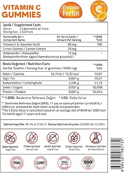 Validus Astaksantin 12 Mg + Vitamin C Gummies