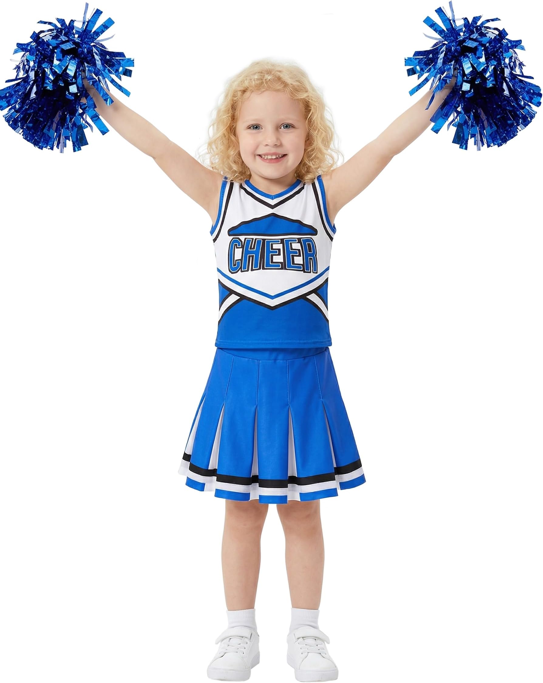 Doxrmuru Girls Cheerleader Costume Cheerleading Outfit for Halloween Party Birthday Gift