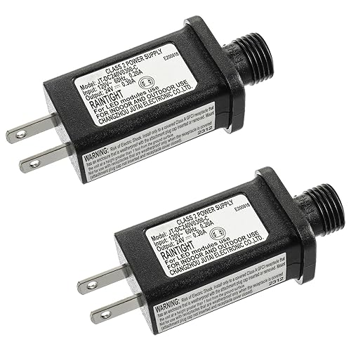 Miniatura 26 de 4.5V 2.7W LED Transformador Reemplazo Clase 2 Fuente de alimentación para Navidad Cadena de luces inflables Decoraciones LED Controlador LED IP44