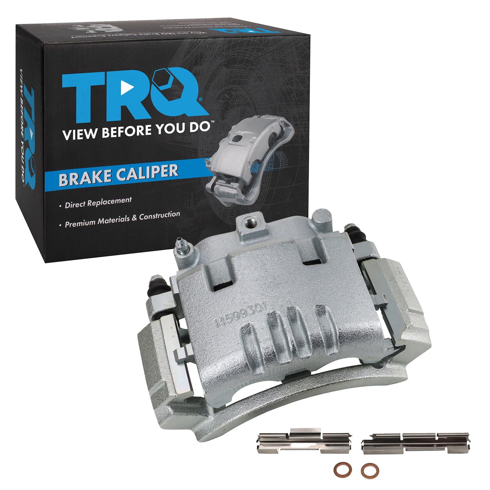 TRQ Rear Left Brake Caliper w/Bracket Drivers Side