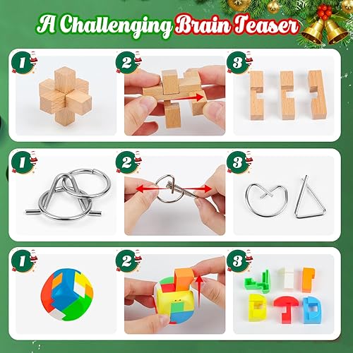 Miniatura 5 de Calendario de Adviento 2023 para niños  Calendario de cuenta regresiva de 24 días de regalos de Navidad con juguetes de rompecabezas de rompecabezas