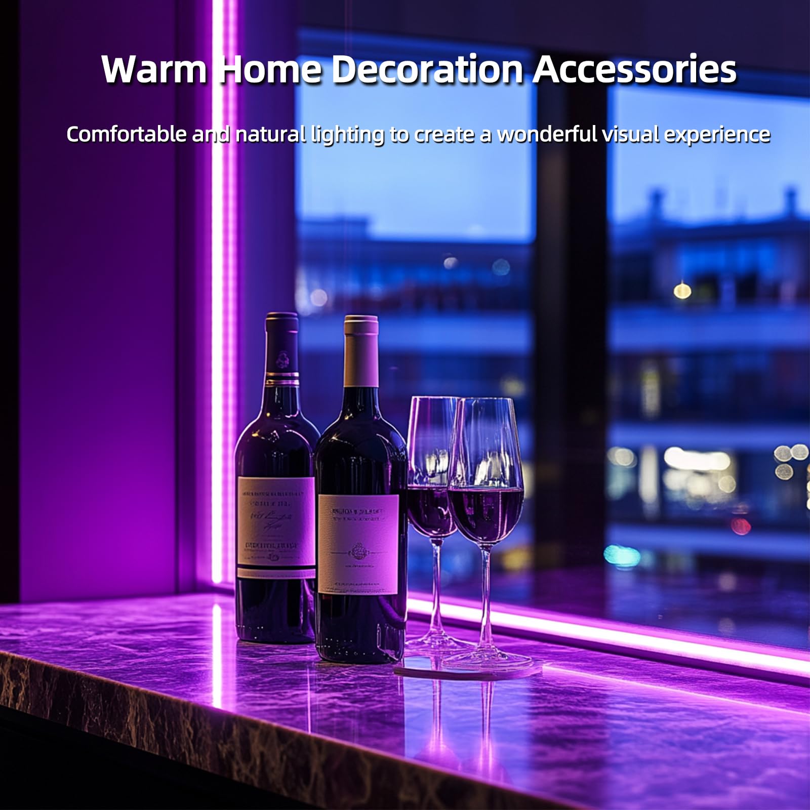 Lila LED Strip Lights 5V USB Nicht Dimmbar, Flexible COB LED Lichtschlauch 320LEDs/m, Super Hell Lila mit USB für Wohnzimmer Beleuchtung Dekoration
