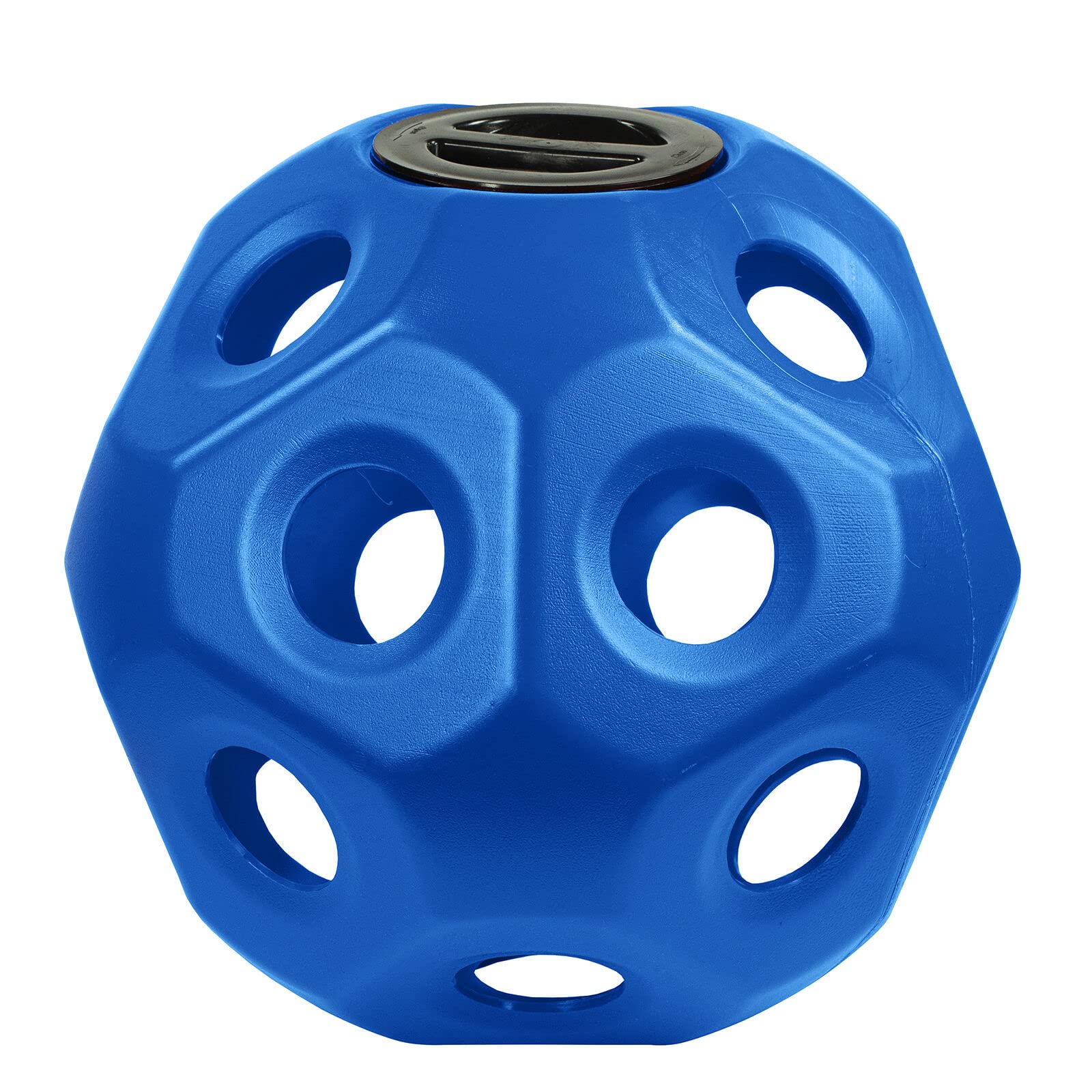 HORZE Pferde Heuball 38cm, Pferdespielzeug, Futterspielball für Pferde, Blau,