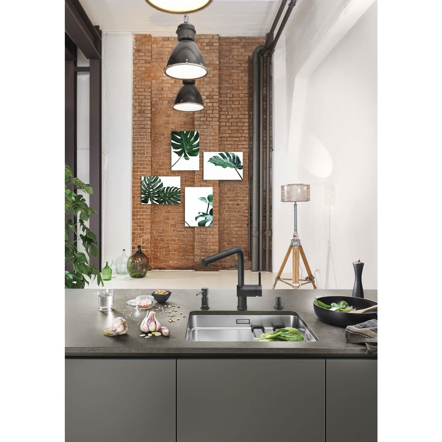 BLANCO LINUS-S 525807 Miscelatore, nero opaco