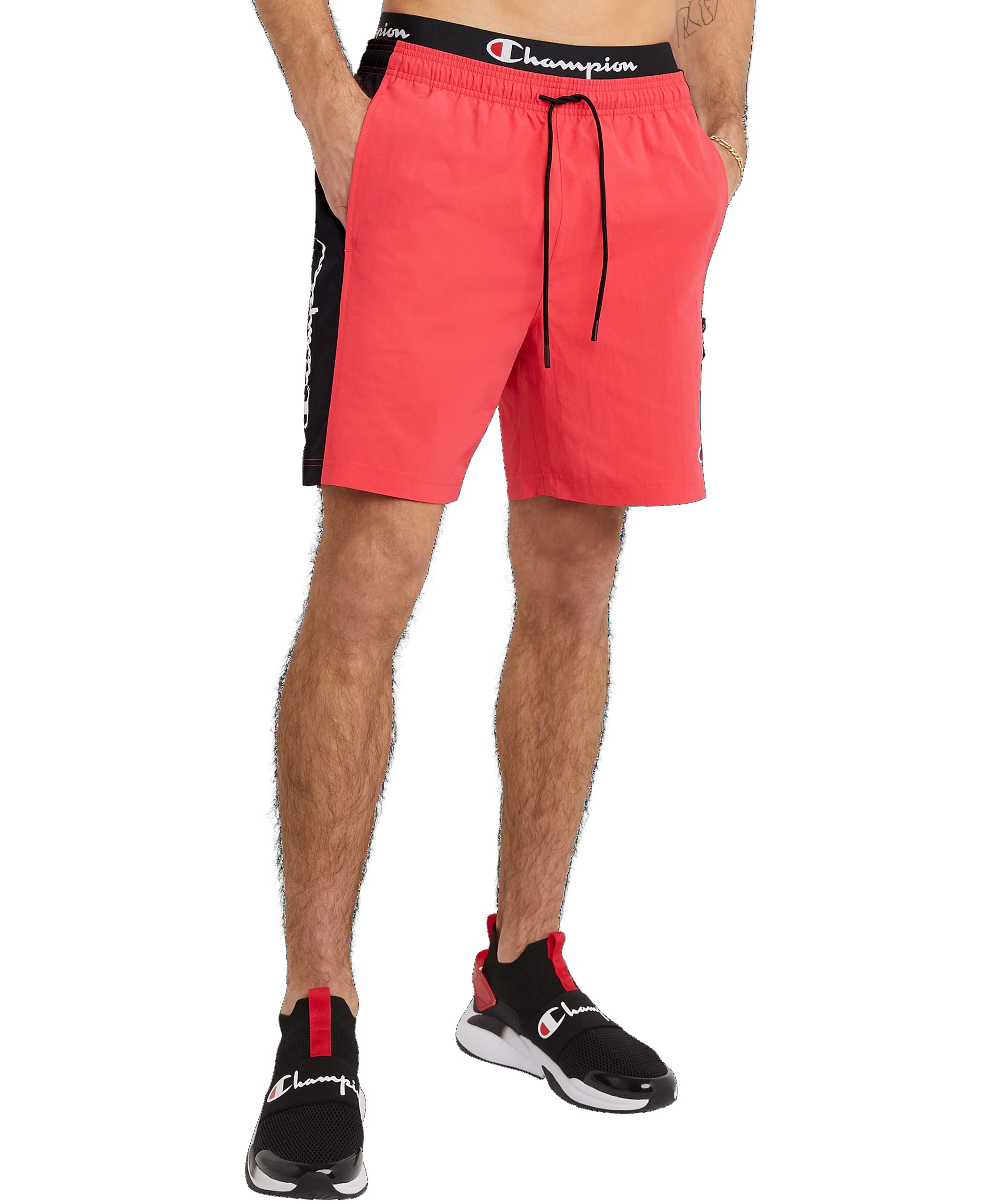 Champion Mens Shorts Lightweight Shorts for Men Hybrid Gym Shorts for Men Script 7