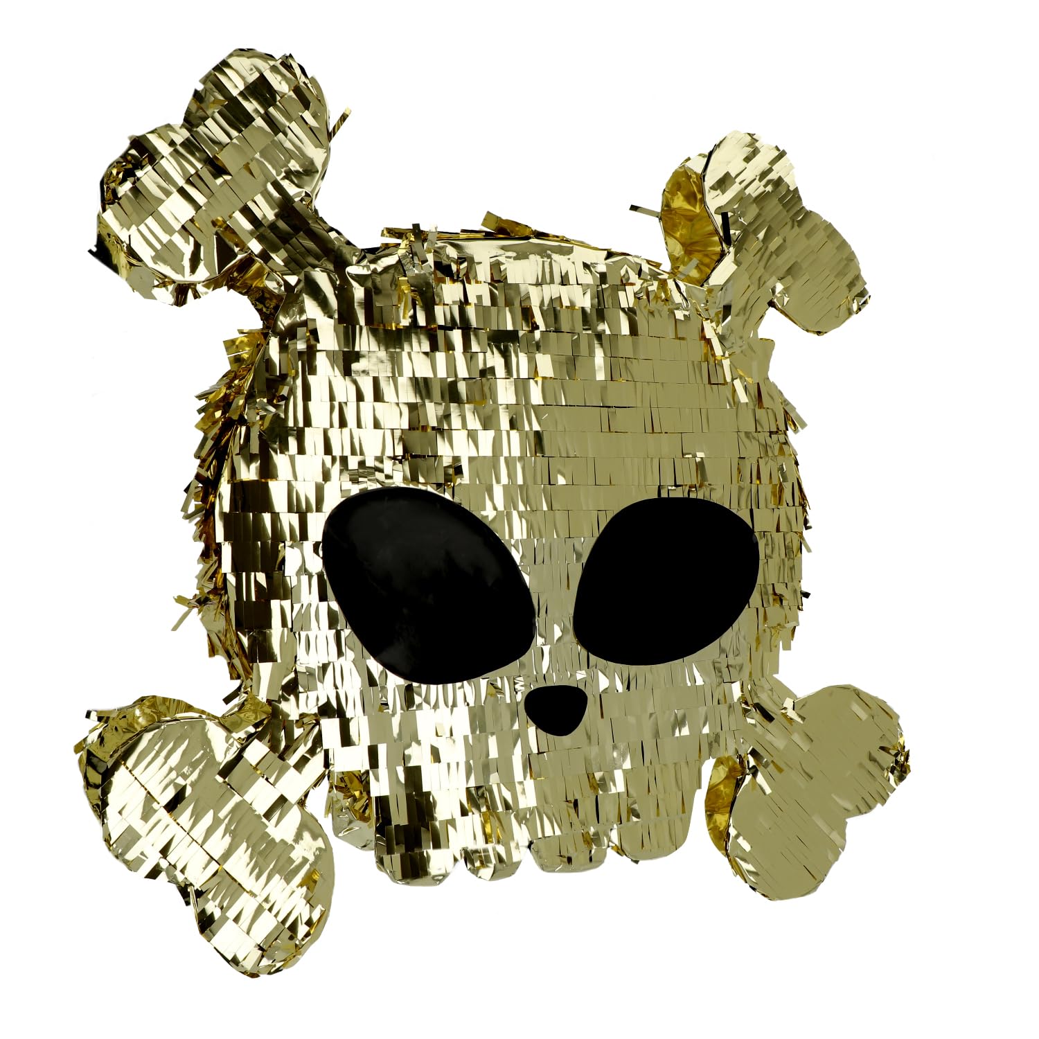 Folat 27476 Children's Birthday Decoration - Pinata - Piraten Schedel & Botten Party - 50 x 50 cm - Pirate Party, Boy, Gold